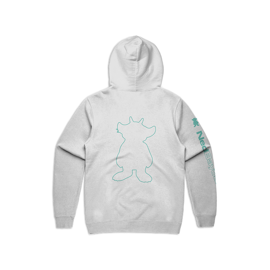 Outline Pullover Hoodie White