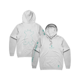 Outline Pullover Hoodie White
